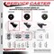 Service Caster 3'' Black Neoprene Rubber Caster Corner Mount Bracket SCC-GR03S310-NPRB-BK-71678-CB90 - alternate 4